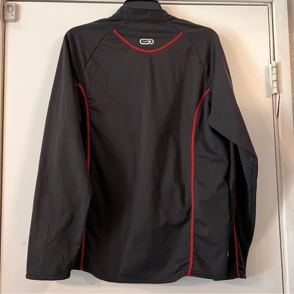 Kalenji Ekiden Running Long Sleeve Jersey Pull Over Black Red Medium - Picture 5 of 10